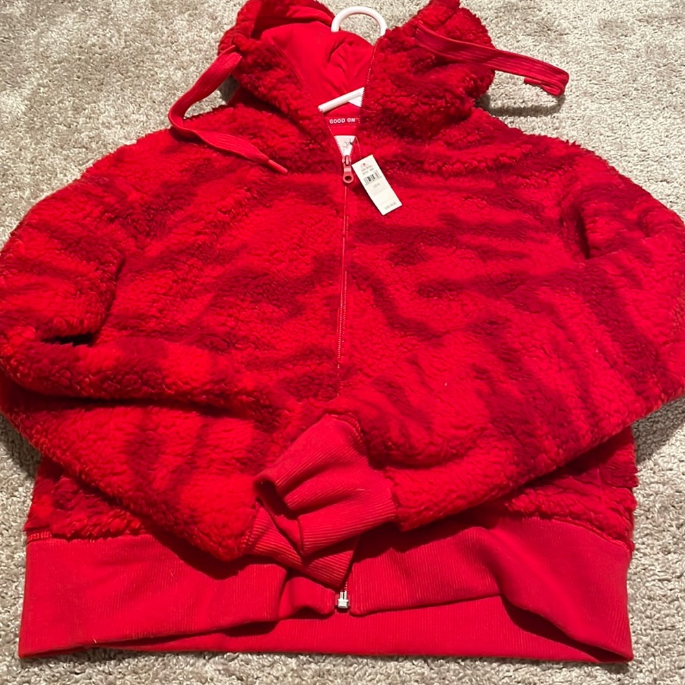 NWT aerie Sherpa zip up